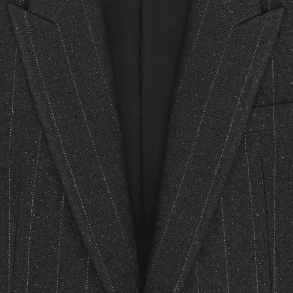 Áo Suit 1 hàng khuy vải len kẻ sọc